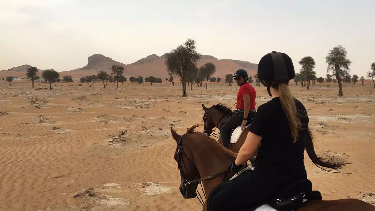 Катание на лошадях в Дубае