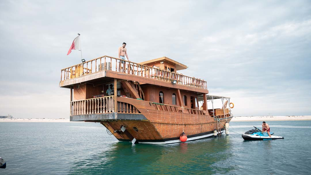 Круиз на Арабской лодке Доу в Дохе