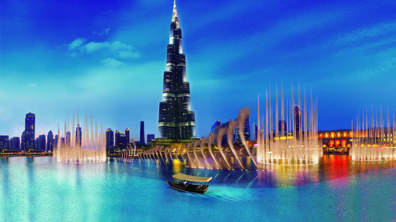 Dubai Mall Fountain & Lake Ride