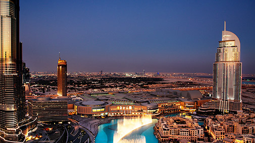 Dubai Mall and the Fountain Show